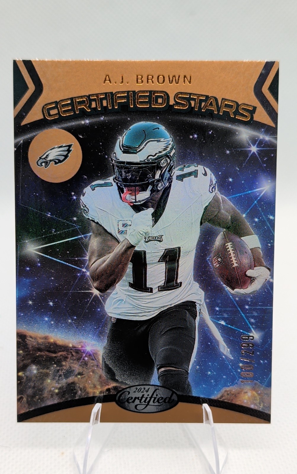 2024 Panini Certified – Certified Stars A.J. Brown #14 Mirror Bronze /299