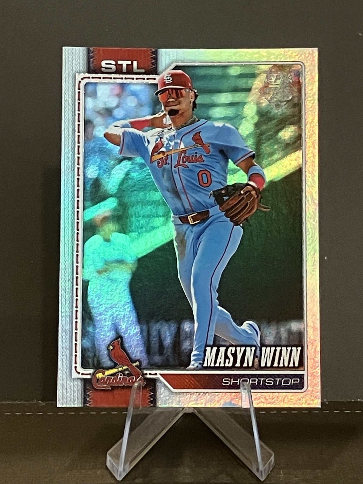 2026 Topps Series 2 Masyn Winn Rainbow Foil St Louis Cardinals #526