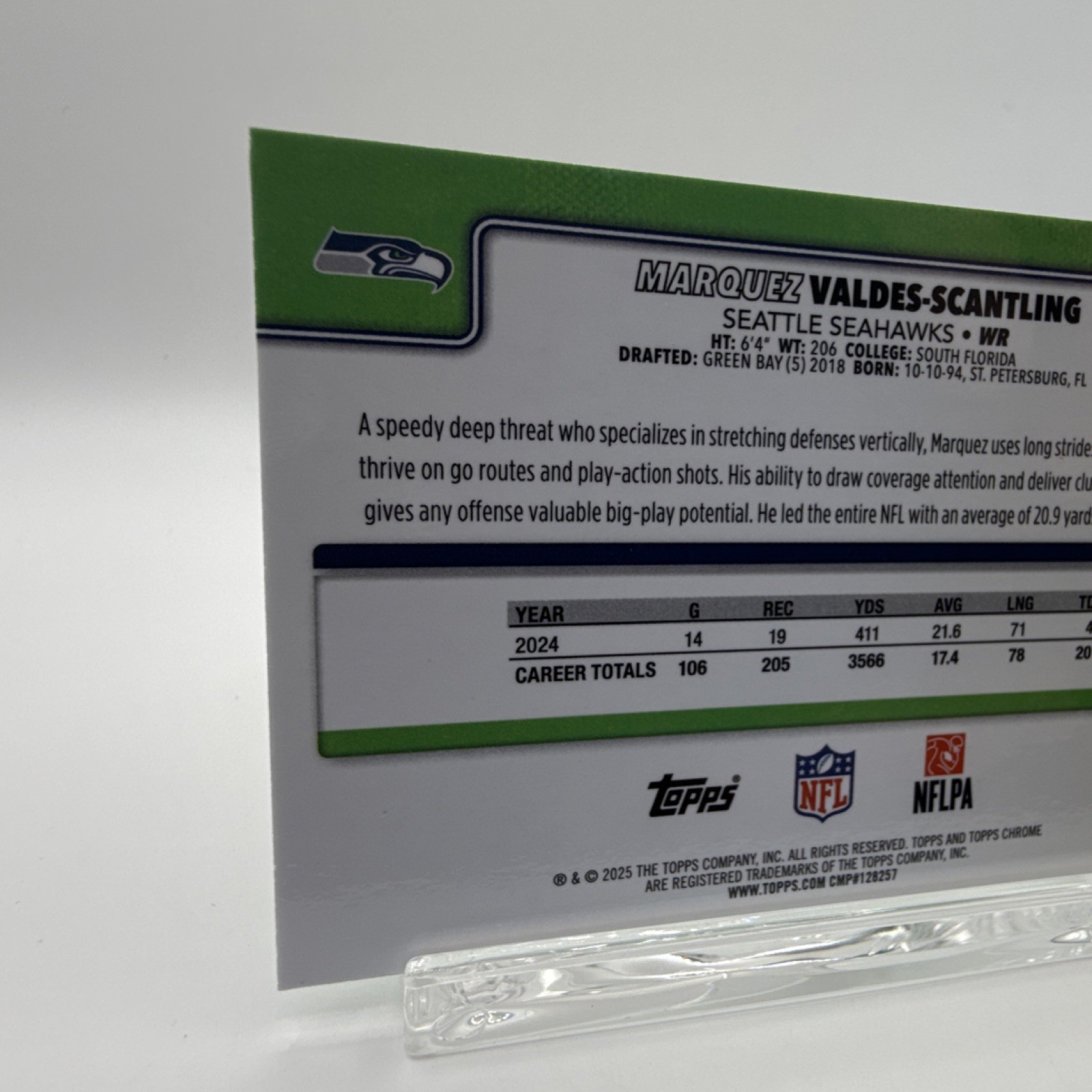 Marquez Valdes-Scantling #05/99 Green Wave Refractor 💎Mint Seahawks #272