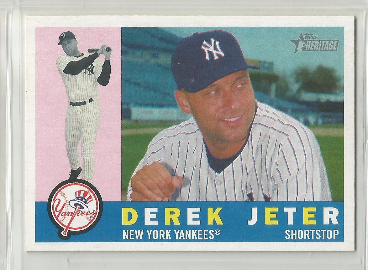 Derek Jeter Yankees 2009 Topps Heritage #83 Baseball card