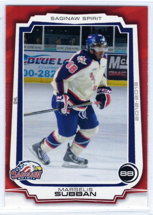 2012-13 Saginaw Spirit (OHL) Marselis Subban