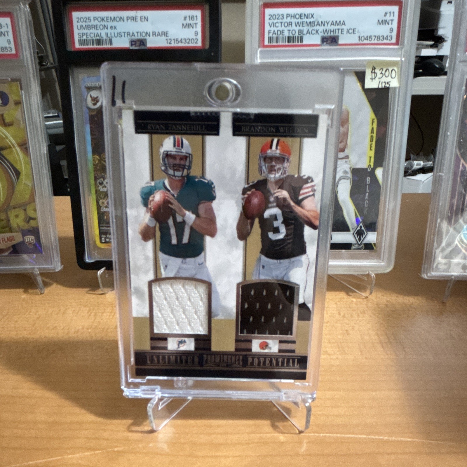 Panini Unlimited Potential #1 Ryan Tannehill Brandon Weeden Dual Patch /249