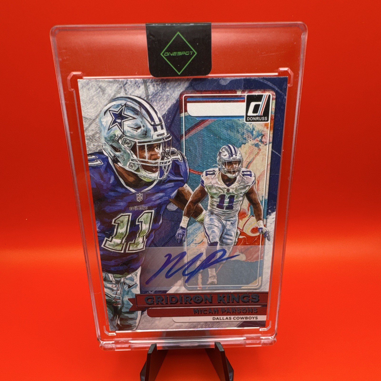 2022 Panini Donruss Micah Parsons Gridiron Kings GK15 Auto Dallas Cowboys /49