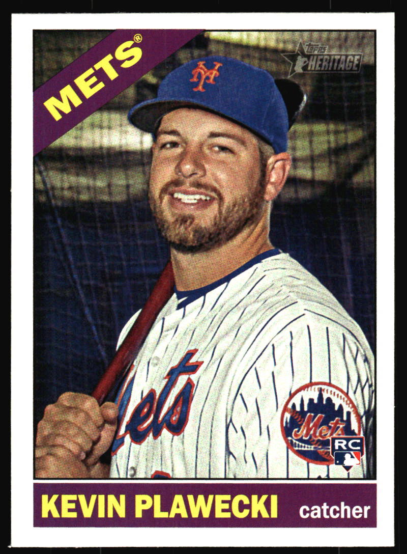 2015 Topps Heritage Kevin Plawecki Rookie #592 New York Mets