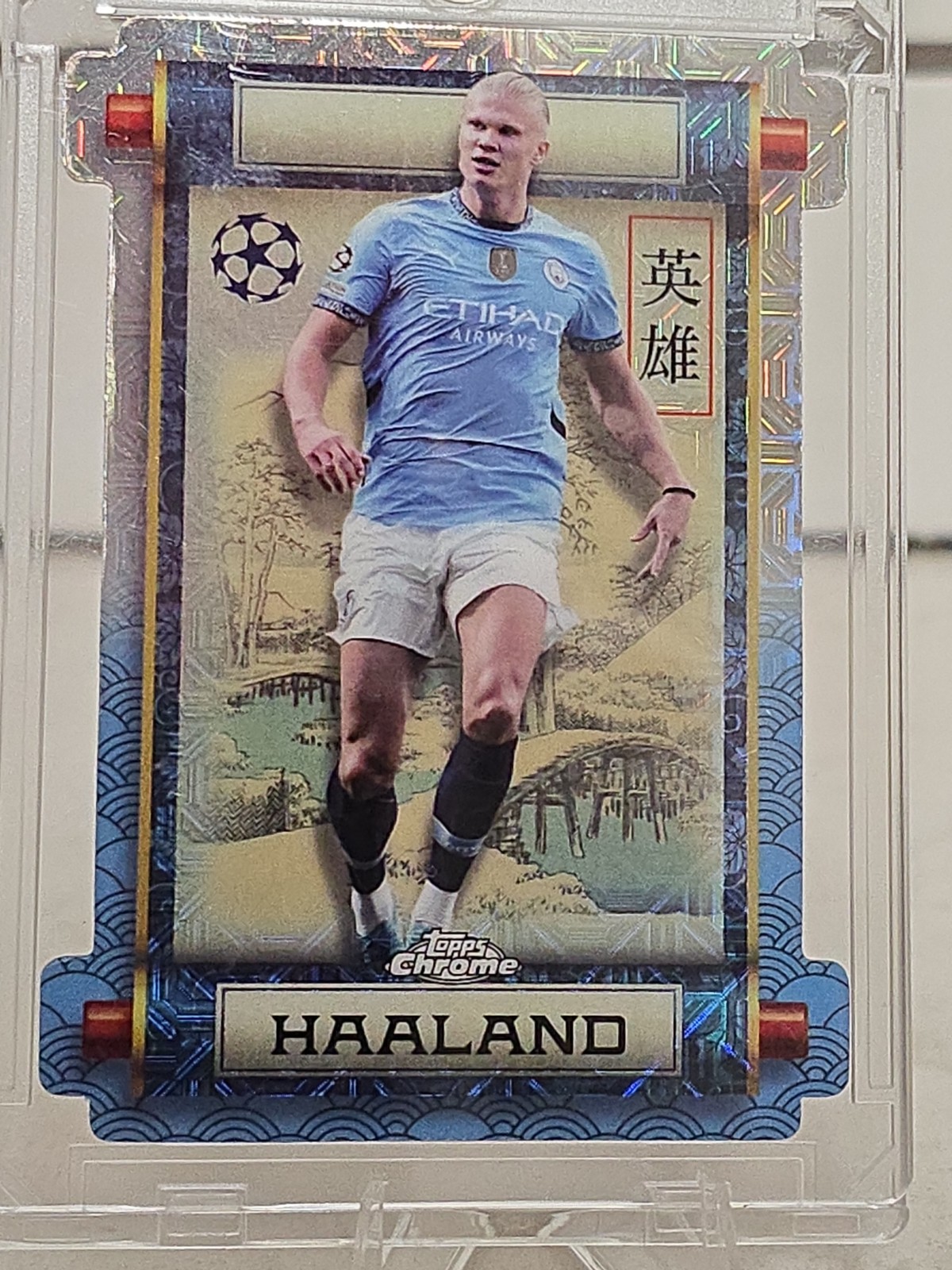 Erling Haaland 2024-25 Topps Chrome UCC Japan Edition Hero SSP #HR-6
