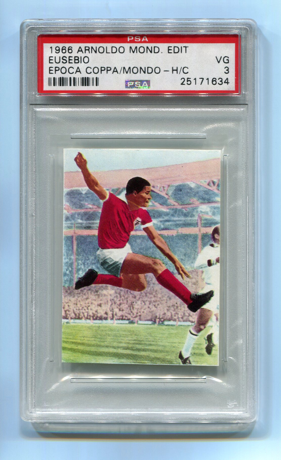 1966 Arnoldo Mondadori Epoca Coppa Del Mondo Eusebio PSA 3 Benfica WC Portugal