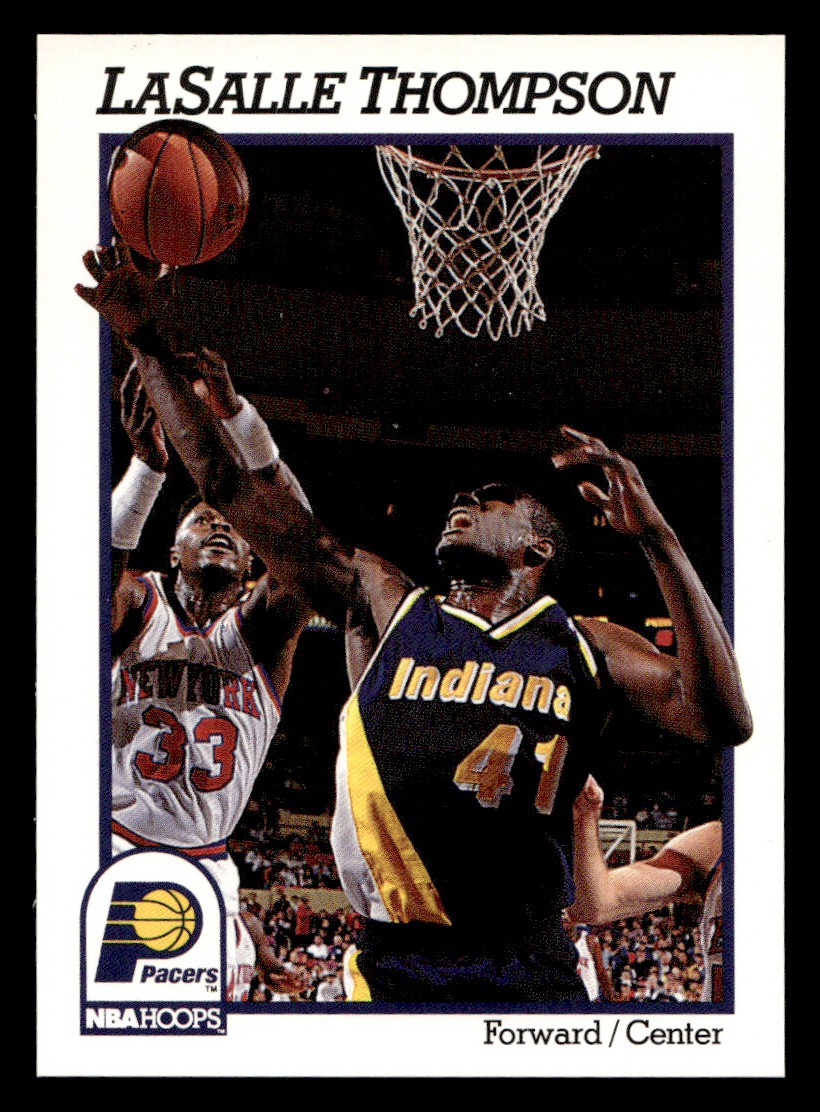 1991-92 NBA Hoops – LaSalle Thompson #89 Basketball Sports Card Raw Trading Card