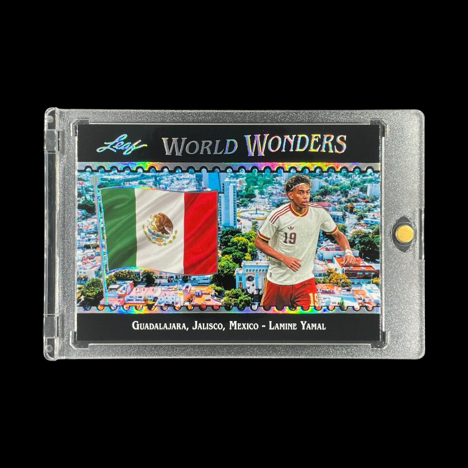 LAMINE YAMAL SILVER HOLO 2026 Leaf Soccer World Wonders Exclusive SP – Spain