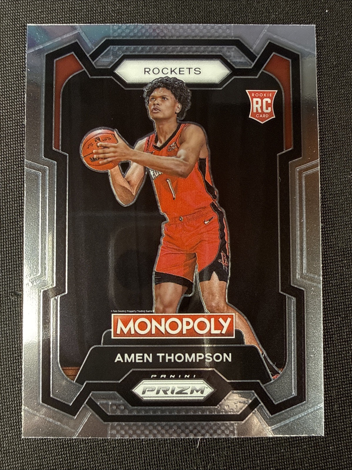 Amen Thompson Rookie Card RC 2023-24 Panini Prizm Monopoly Basketball #33