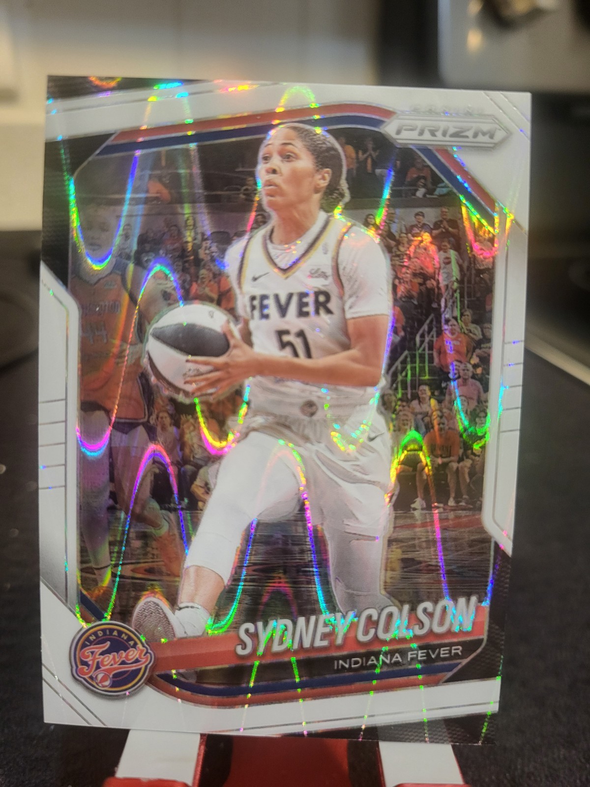 2025 Panini Prizm WNBA – Sydney Colson #1 – White Seismic Prizm