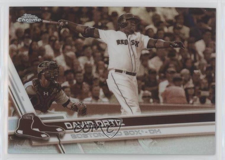 2017 Topps Chrome Sepia Refractor David Ortiz #150 HOF 08jk