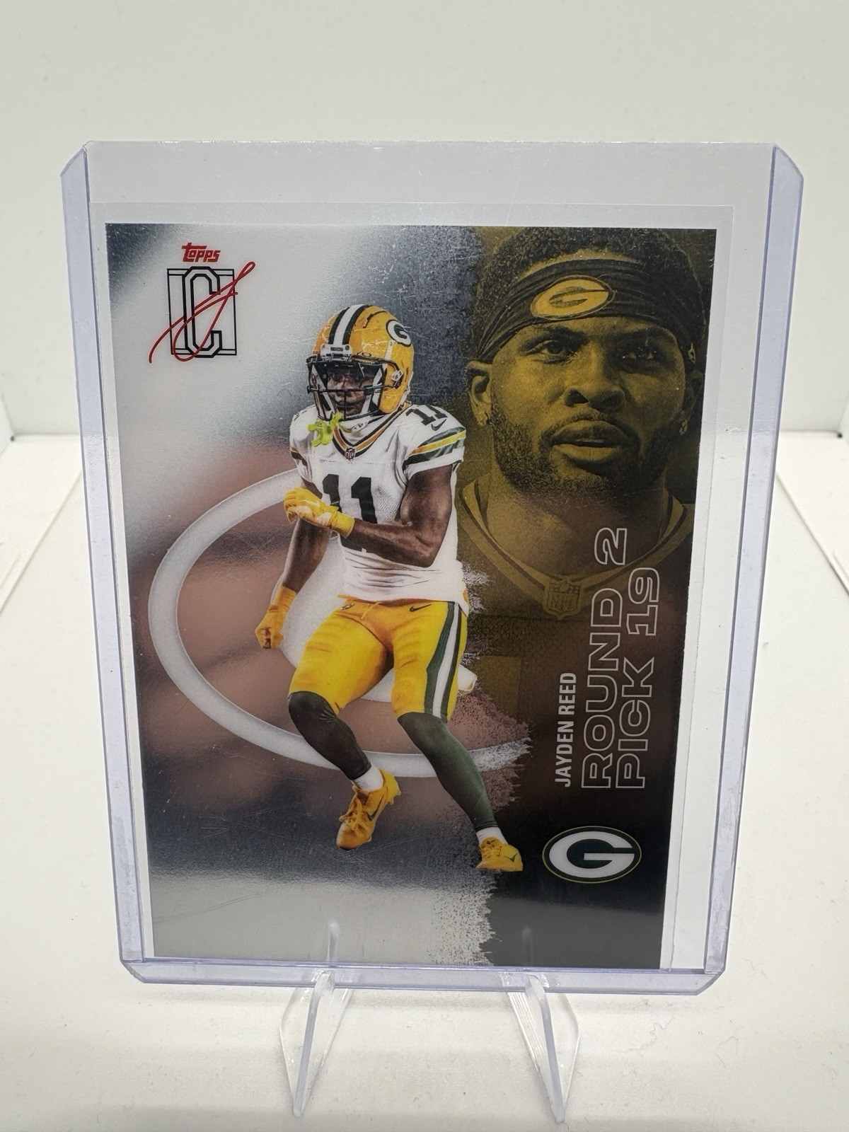 2025 Topps Signature Class Jayden Reed #75 Chrome Green Bay Packers