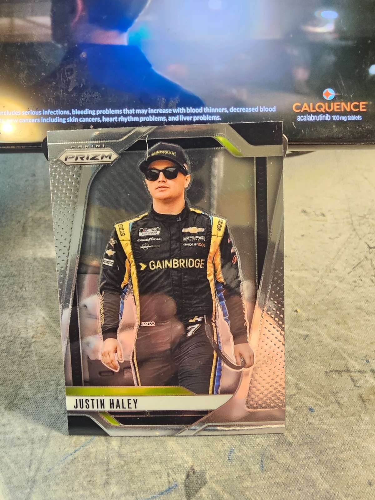 2025 Panini Prizm Racing Justin Haley #7 Spire Motorsports Silver Card