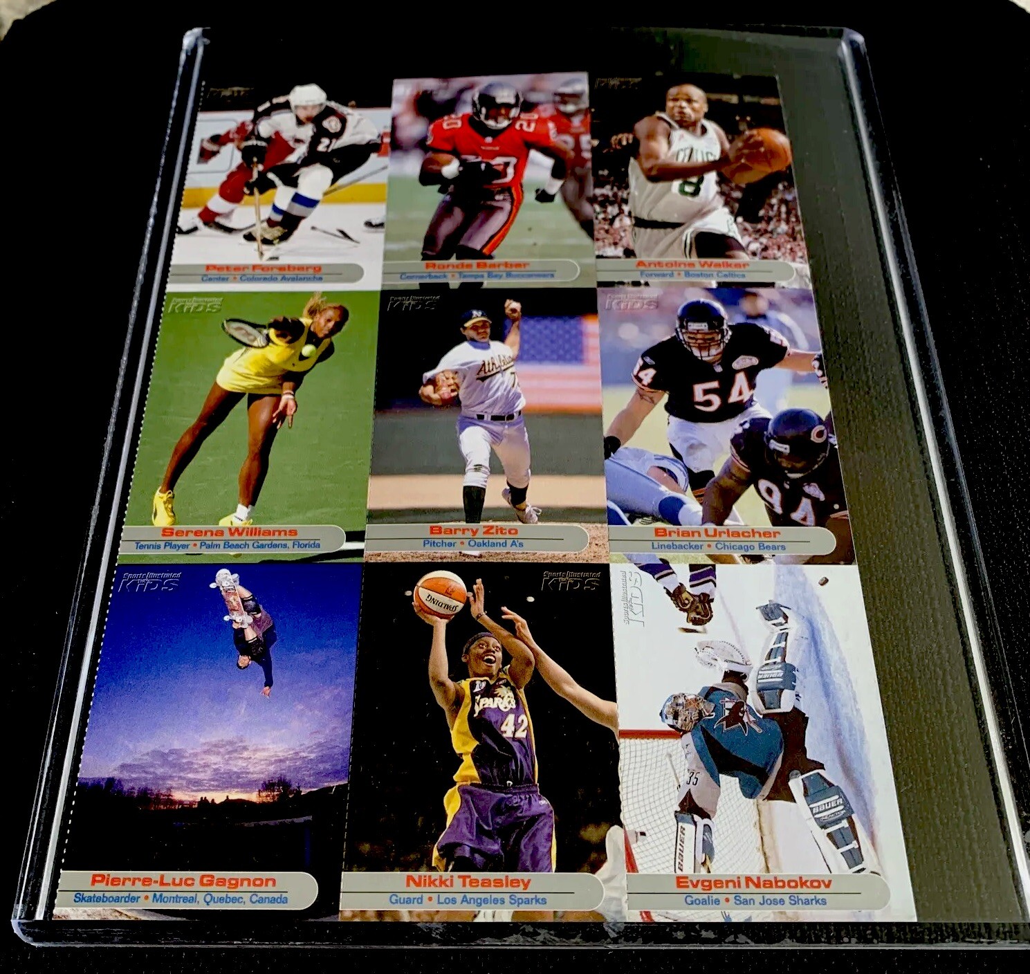 SERENA WILLIAMS RARE SI for Kids 12/02 2nd Card Sheet TENNIS Legend #220 NM+