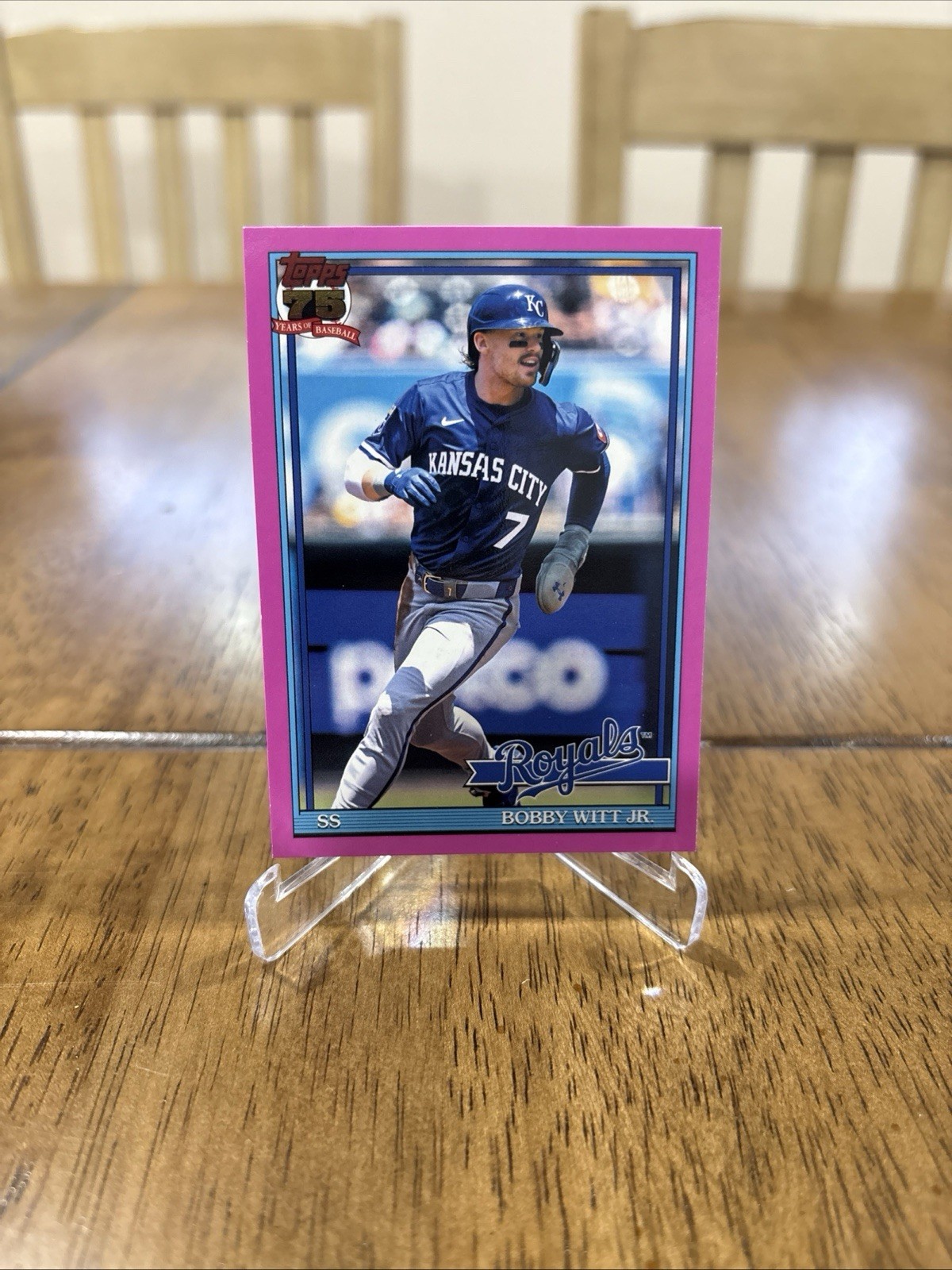 2026 Topps Series 1 1991 Topps #T91-3 Bobby Witt Jr. Pink Parallel 💎