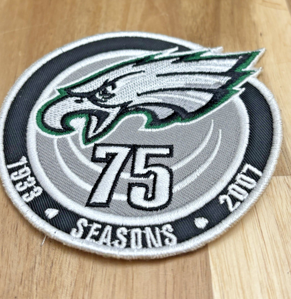 Philadelphia Eagles 75th Anniversary Embroidered Patch Eagle Free Shipping New