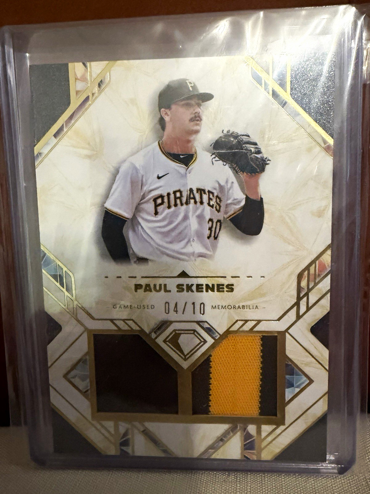 Topps 2025 Diamond Icons Paul Skenes Dual Relic SPDR-PS 04/10 Pirates