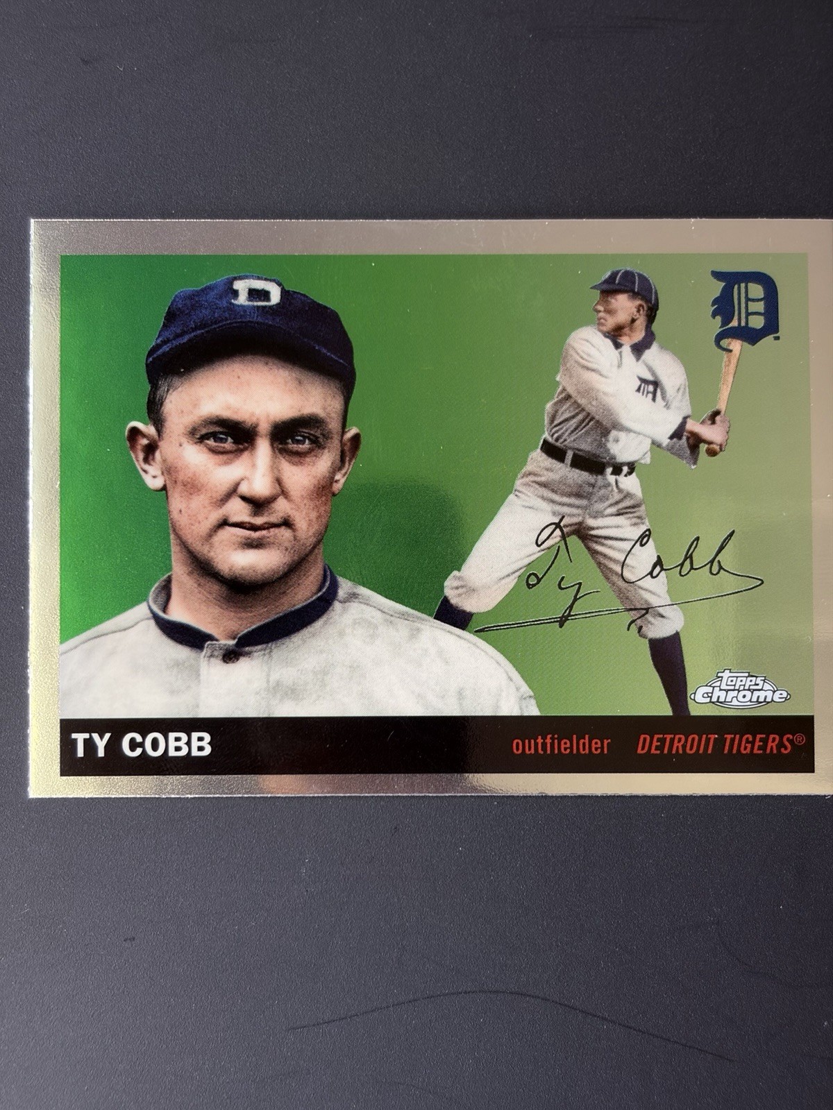 2025 Topps Chrome Platinum Base Ty Cobb Detroit Tigers #492