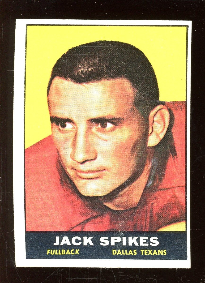 Jack Spikes 1961 Topps Football Card #138
