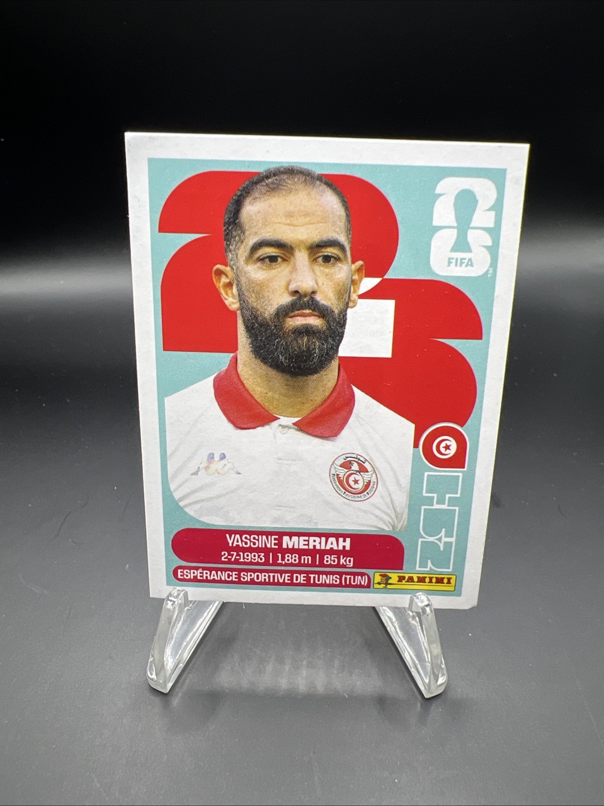 2026 Panini FIFA World Cup Sticker Yassine Meriah #TUN 6 – Tunisia