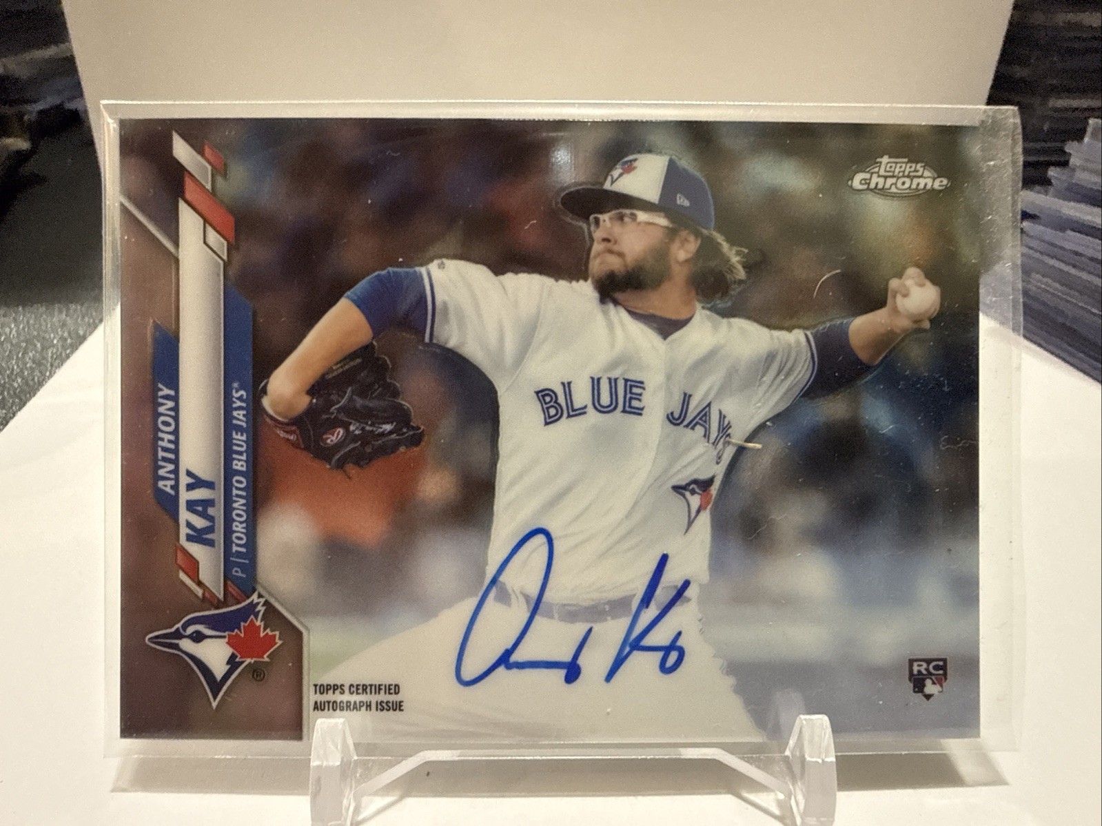 2020 Topps Chrome Anthony Kay On Card Auto RC