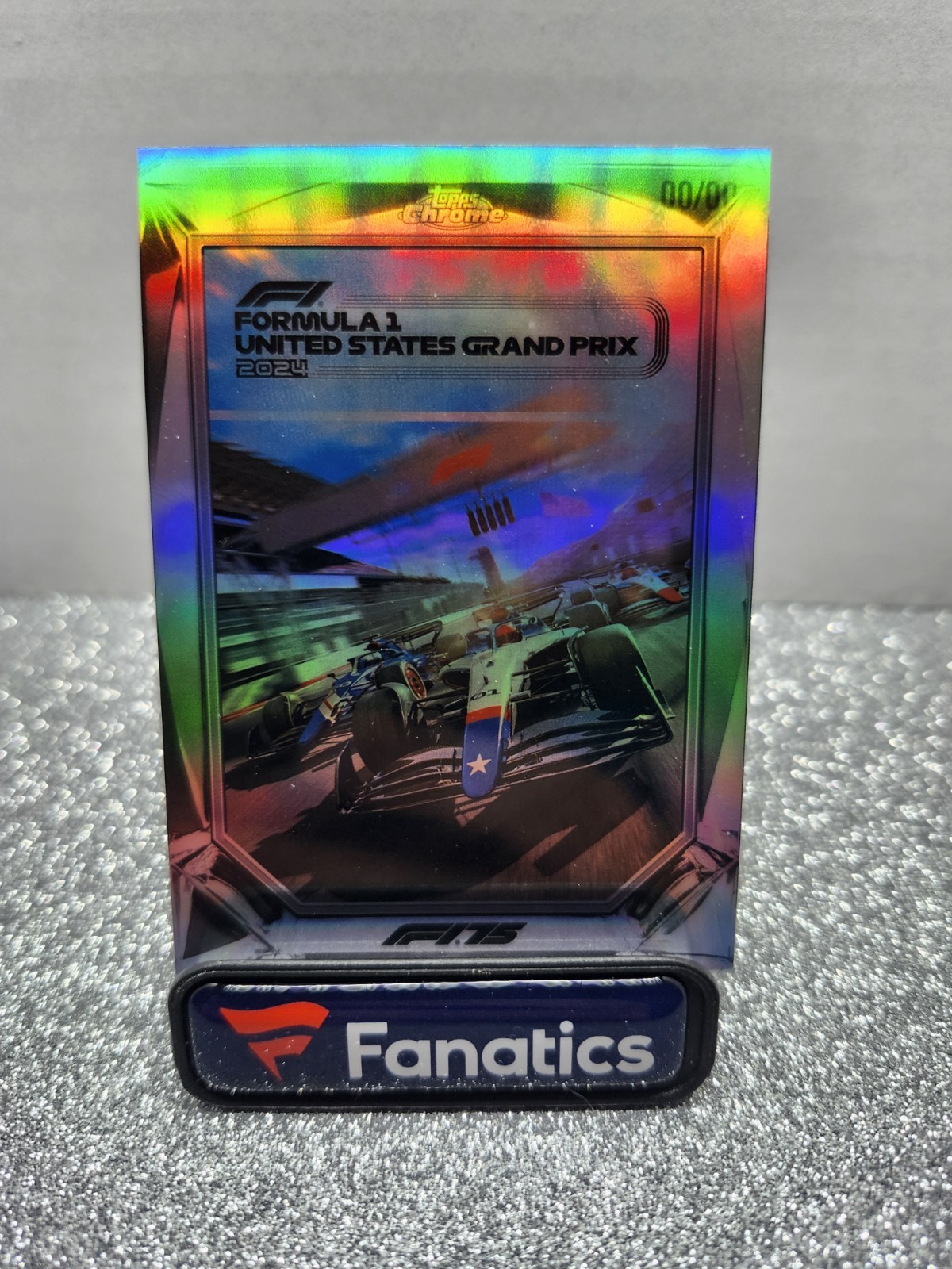 2025 Topps Chrome F1 United States Grand Prix 2024 Diamond Drives #F175-8