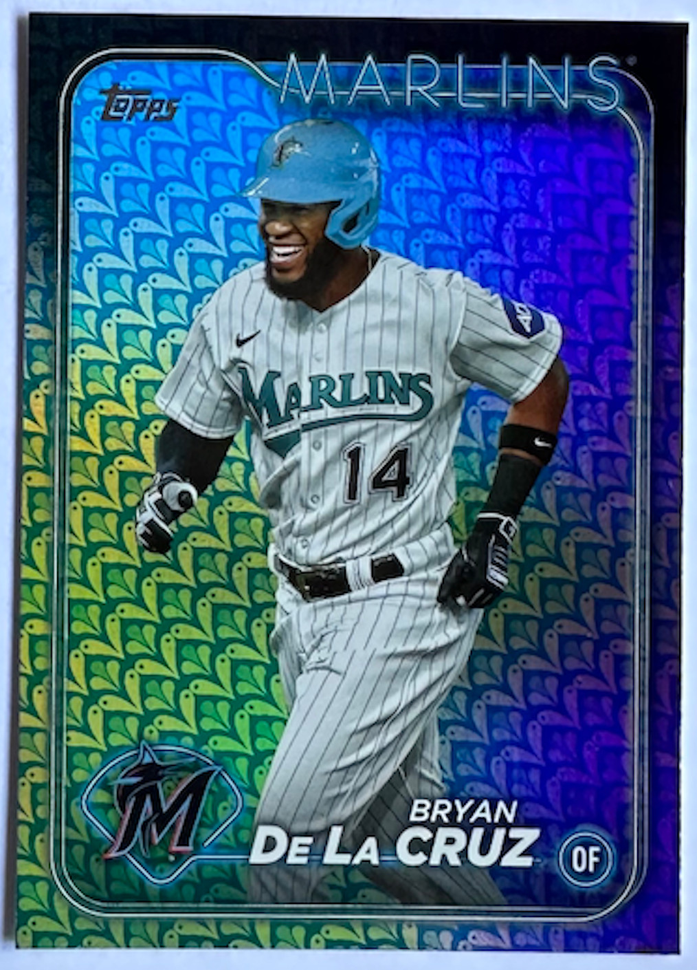 2024 Topps Series 1 #215 Bryan De La Cruz Easter Holiday Foil Parallel