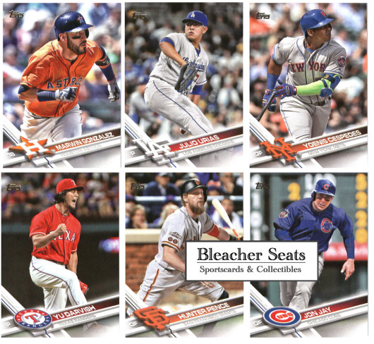 2017 Topps Series 2 Baseball – Base Set Cards – Pick From Card #’s 501-700