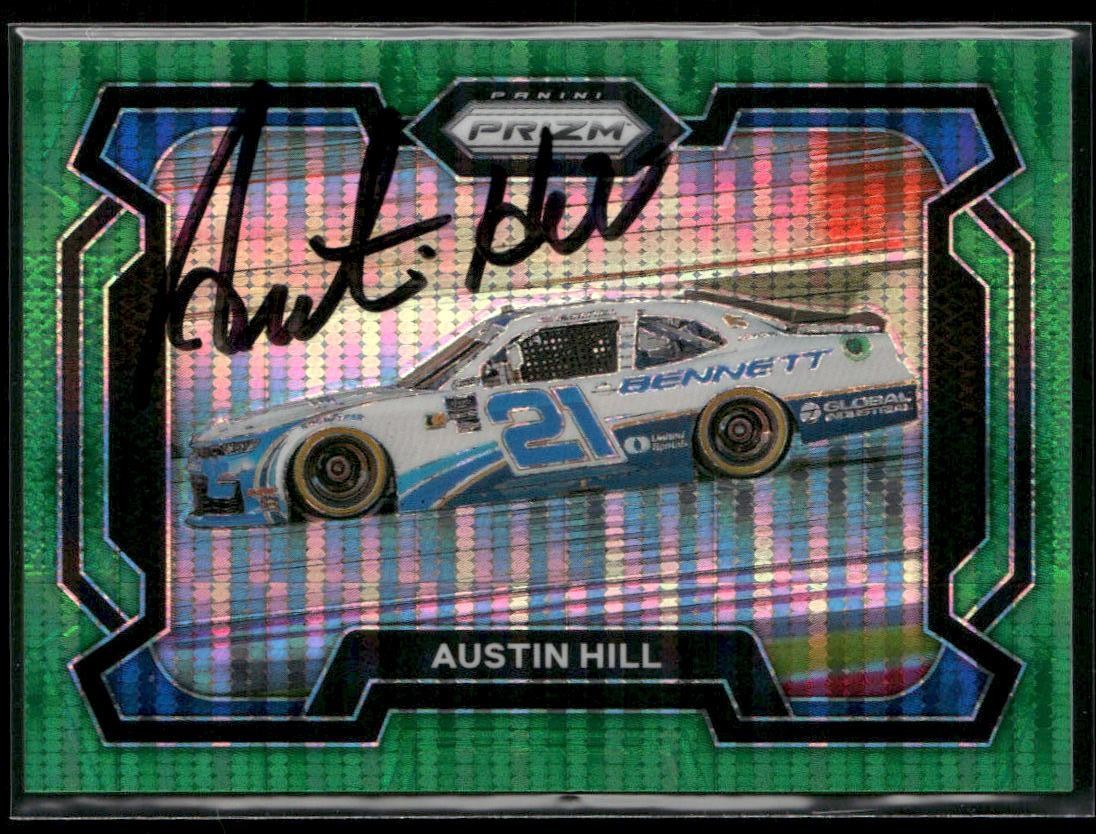 Signed 2024 Panini Prizm #1 Austin Hill Green Pulsar /25 – IP Auto