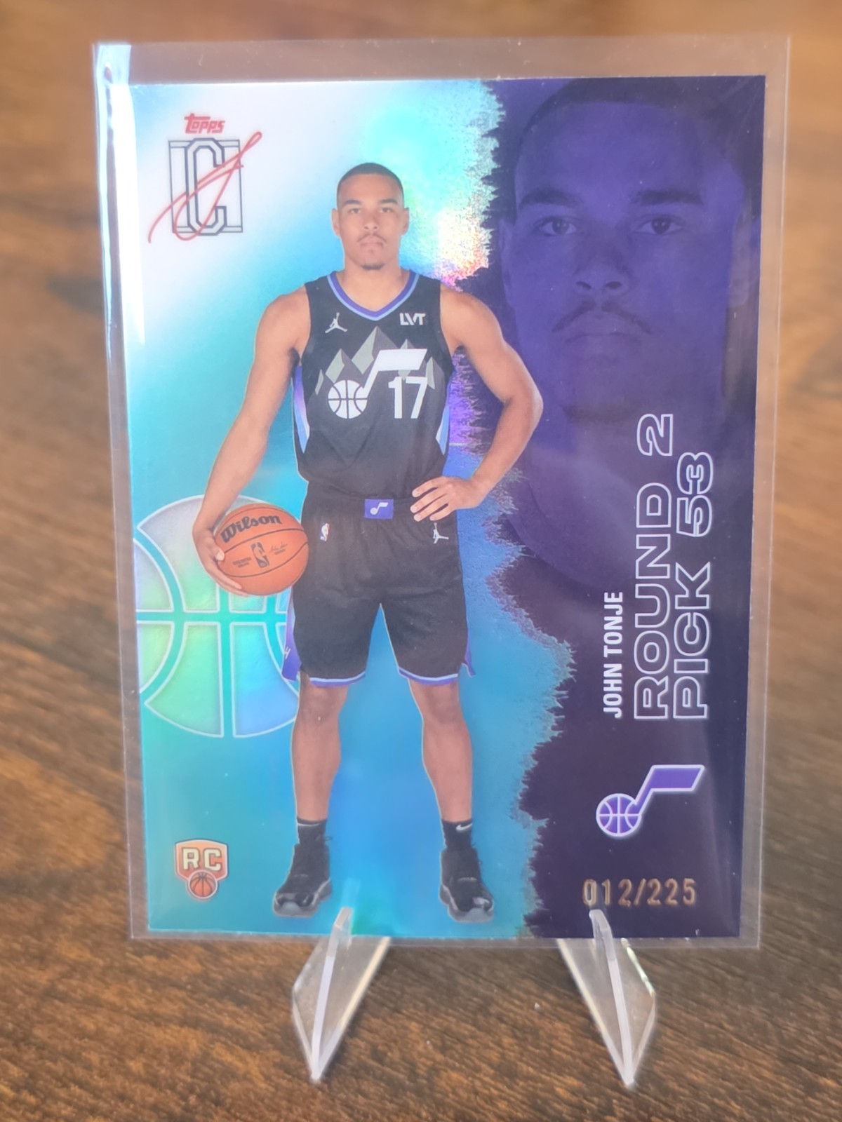 2026 Topps Signature Class Rookie Card John Tonje #147 Utah Jazz /225