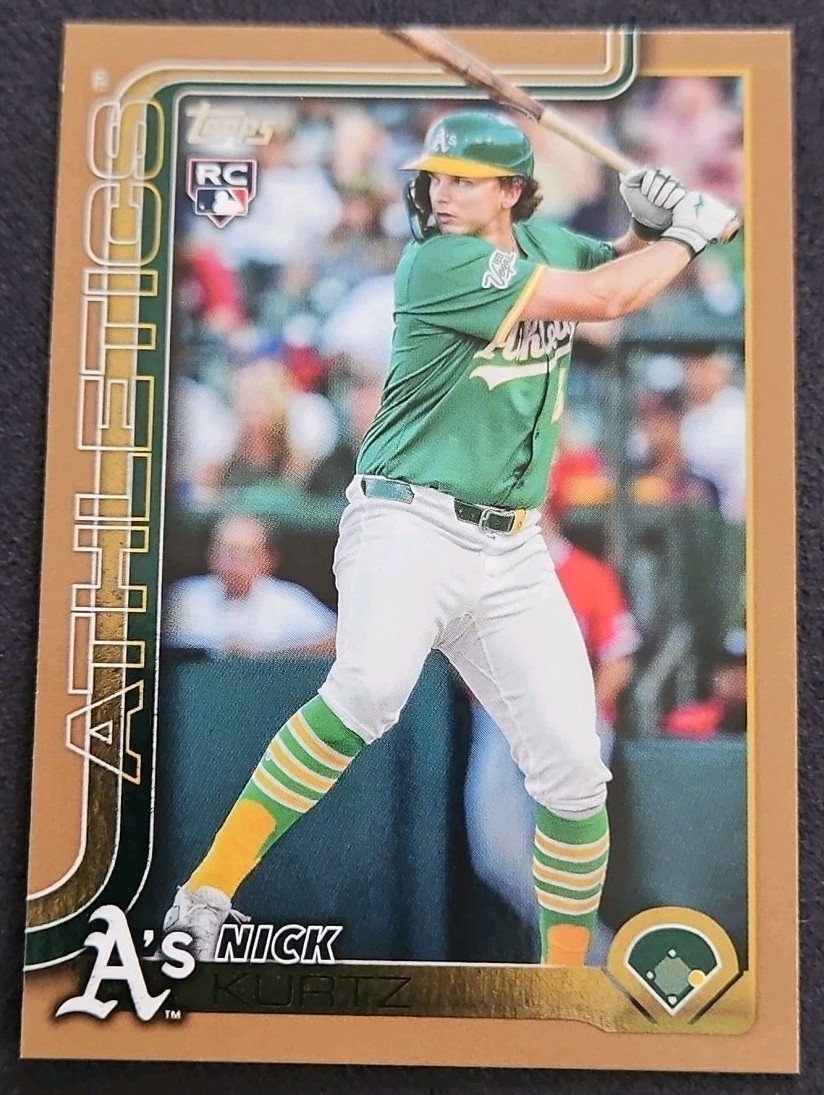 2025 Topps Update Series – Nick Kurtz #US201 Gold 1019/2025 (RC)