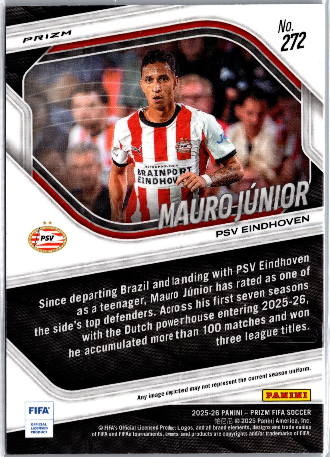 2025-26 Panini Prizm FIFA #272 Mauro Junior Silver Prizms