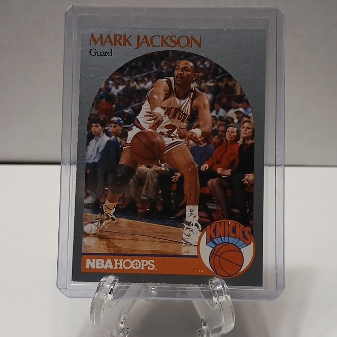 NBA Hoops Mark Jackson 1990 #205 New York Knicks NBA Menendez Brothers Courtside