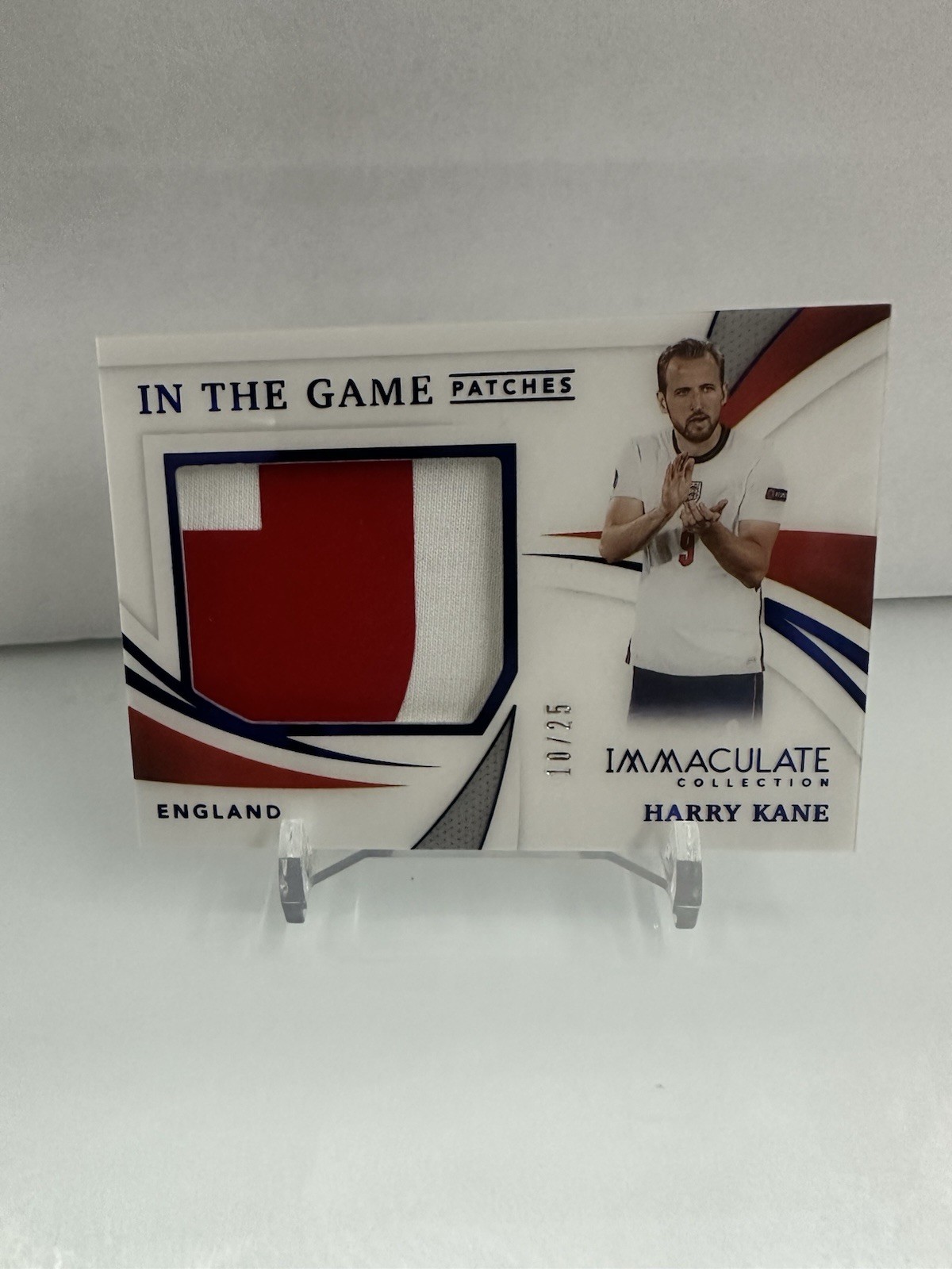 2021 IMMACULATE SOCCER IN THE GAME JUMBO PATCHES Harry Kane England IG-HK/25