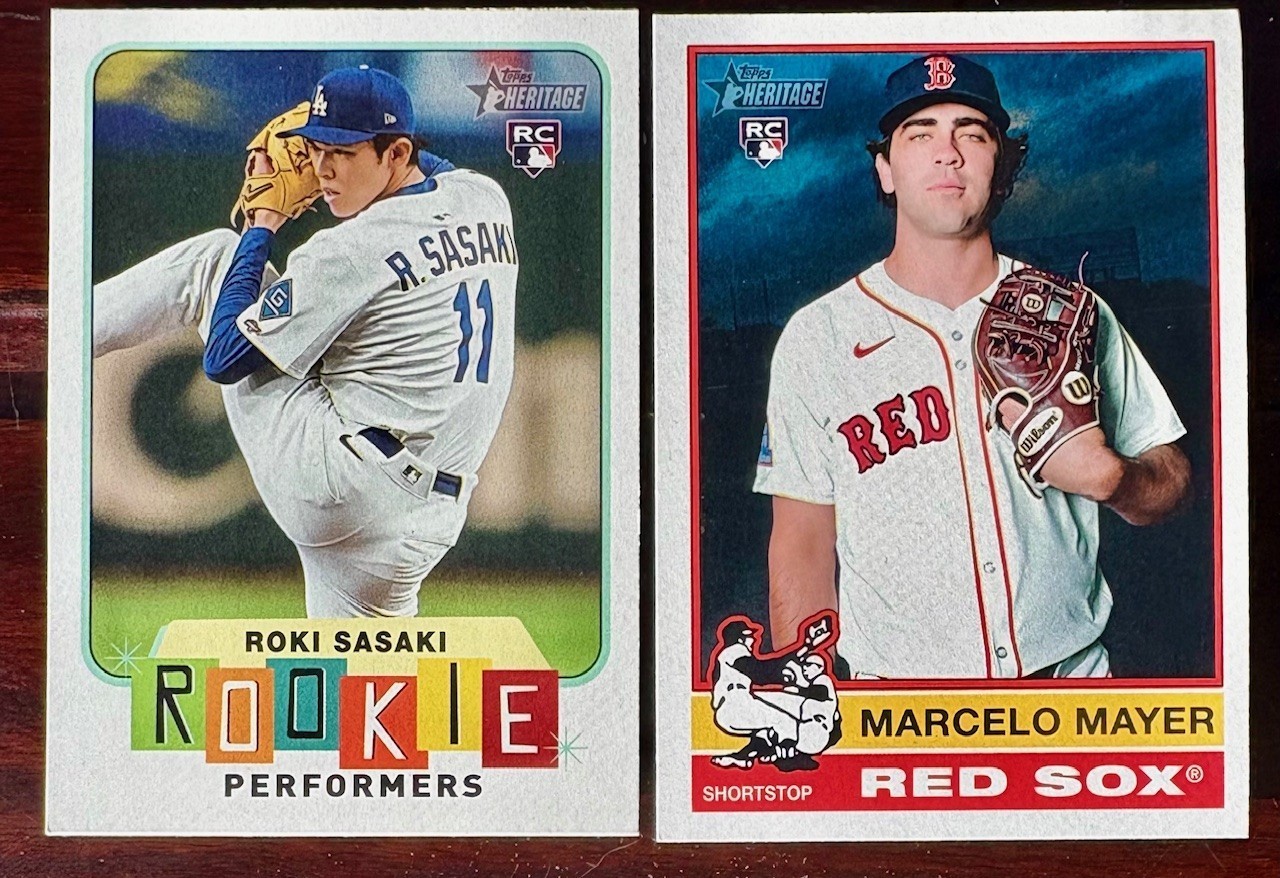 2025 Topps Heritage HIGH NUMBER Singles BASE (#501-725) + INSERTS : U PICK!