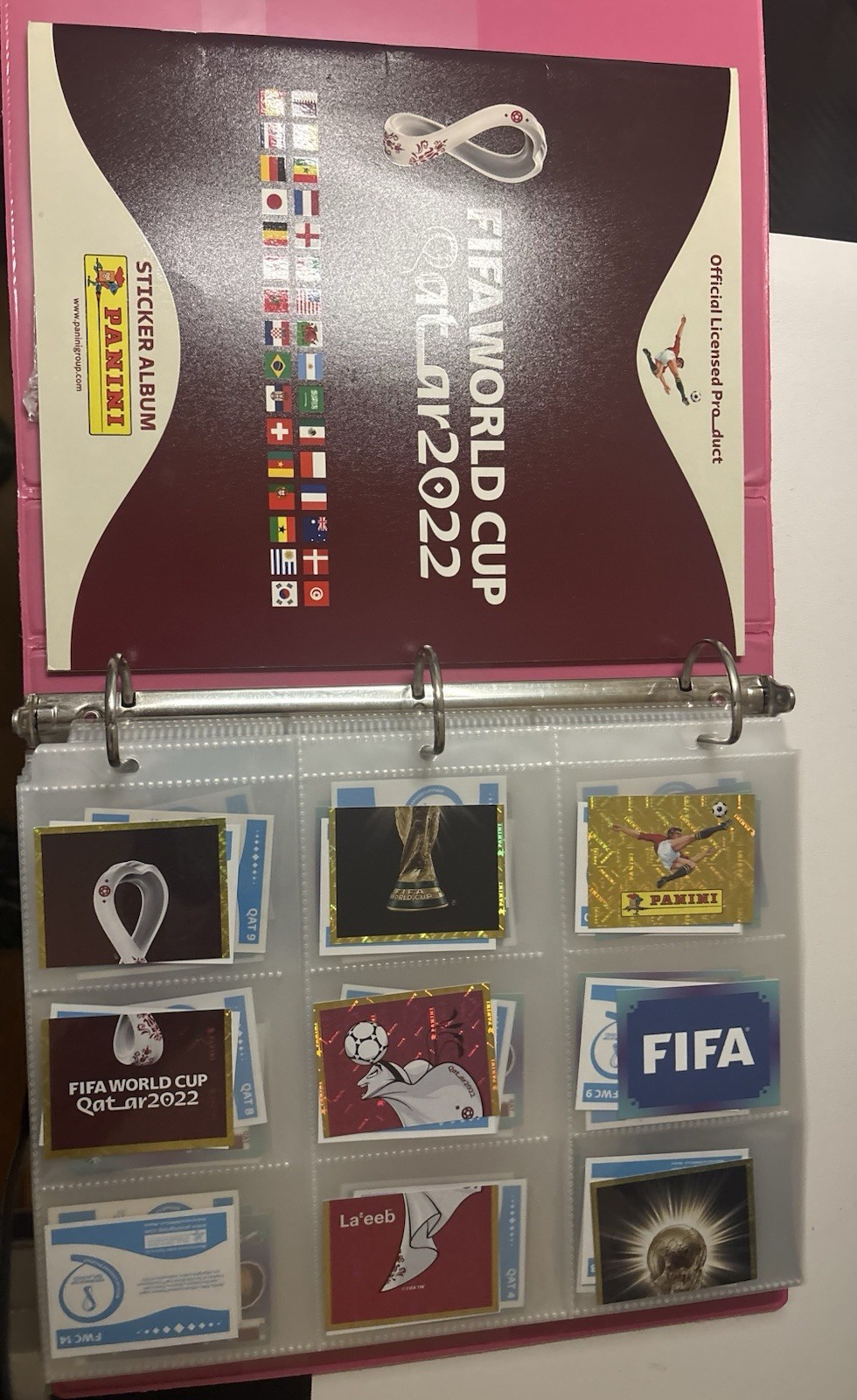 Panini FIFA Qatar 2022 European Blue Borderless Complete Set With Soft Album