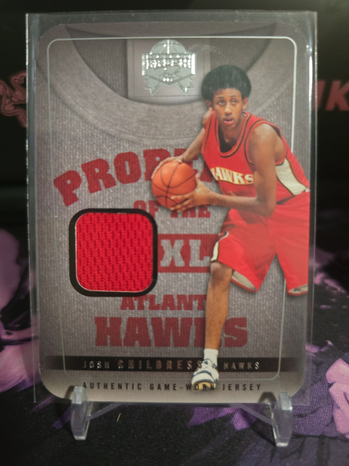 2004-05 Skybox Frsh Ink Property Of Jerseys Josh Childress #PO-JC Die Cut /199