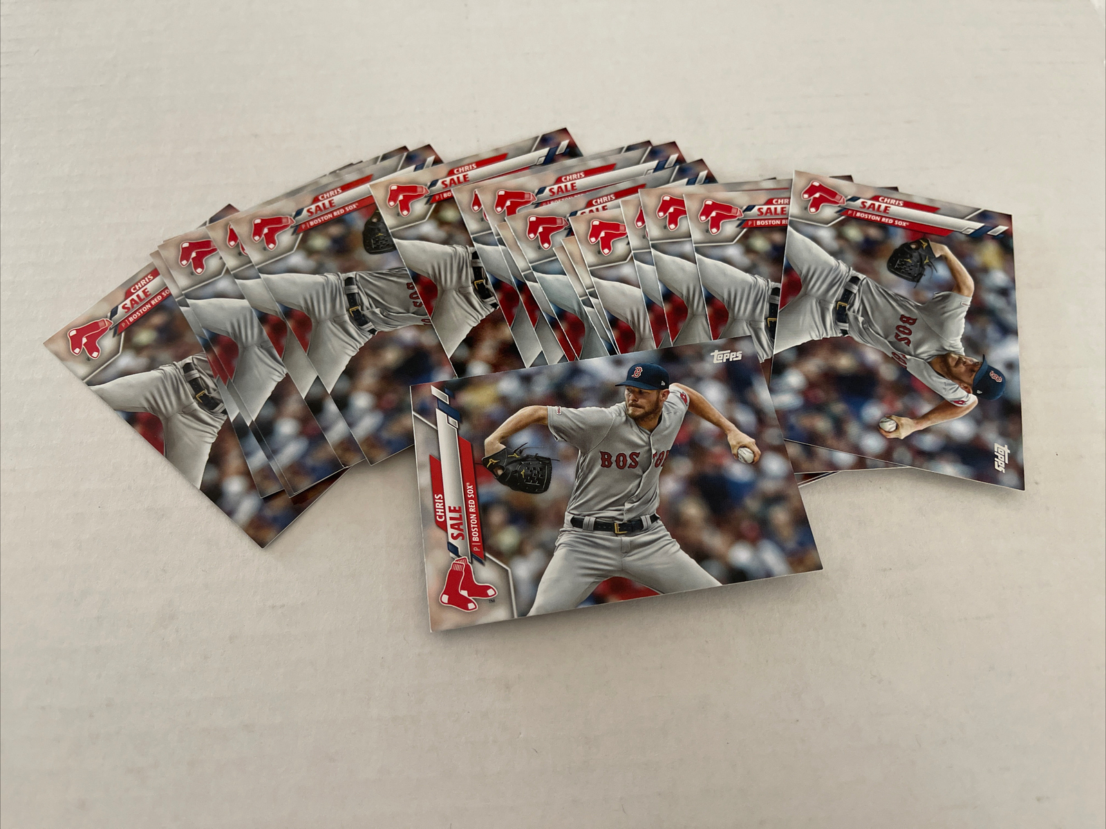 Lot Of 20 2020 Topps Series 2 Chris Sale #672 Boston Red Sox Baseball BULK