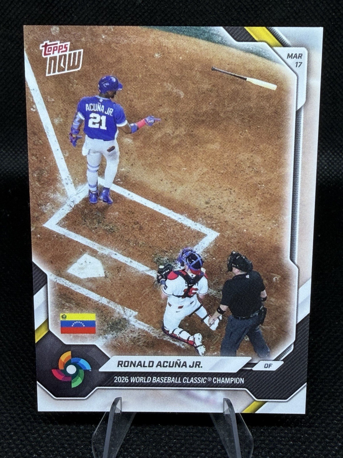 Ronald Acuna Jr. 2026 Topps Now WBC Championship Set Venezuela – Image Variation