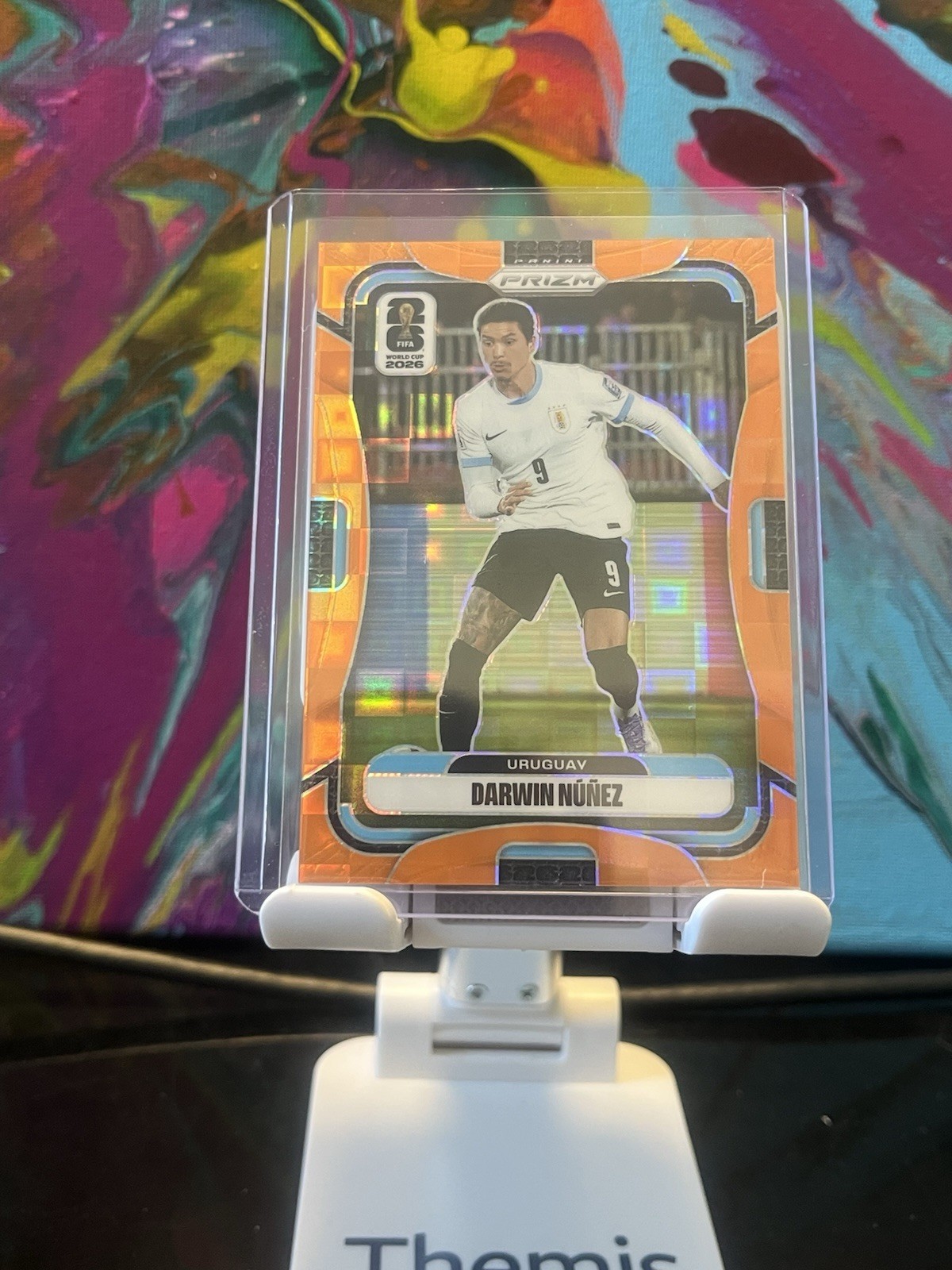 2026 Panini Prizm FIFA World Cup Darwin Nunez Orange Pandora Prizm /215 Uruguay