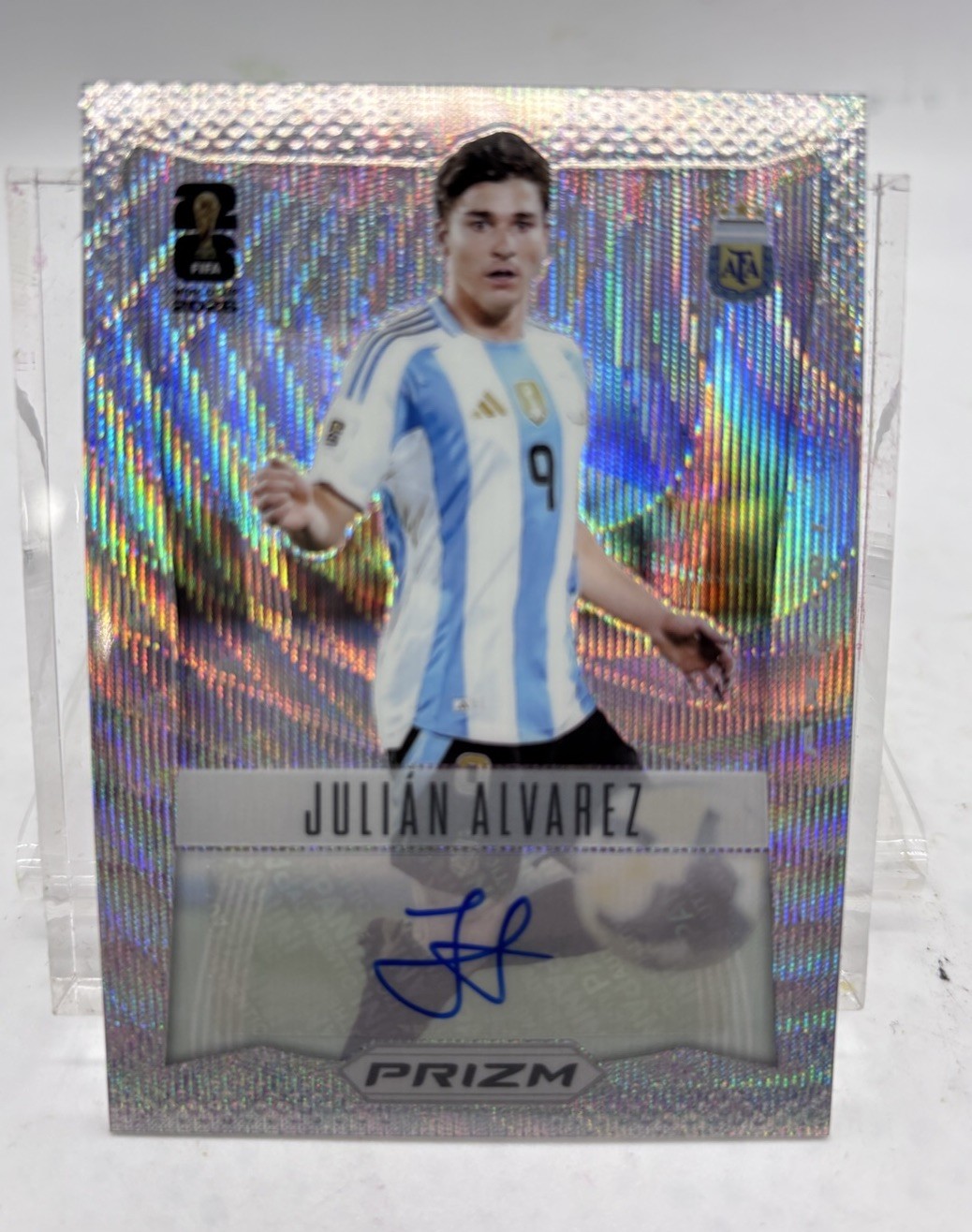 2026 Prizm Panini Julian Alvarez Autographed Card World Cup Argentina