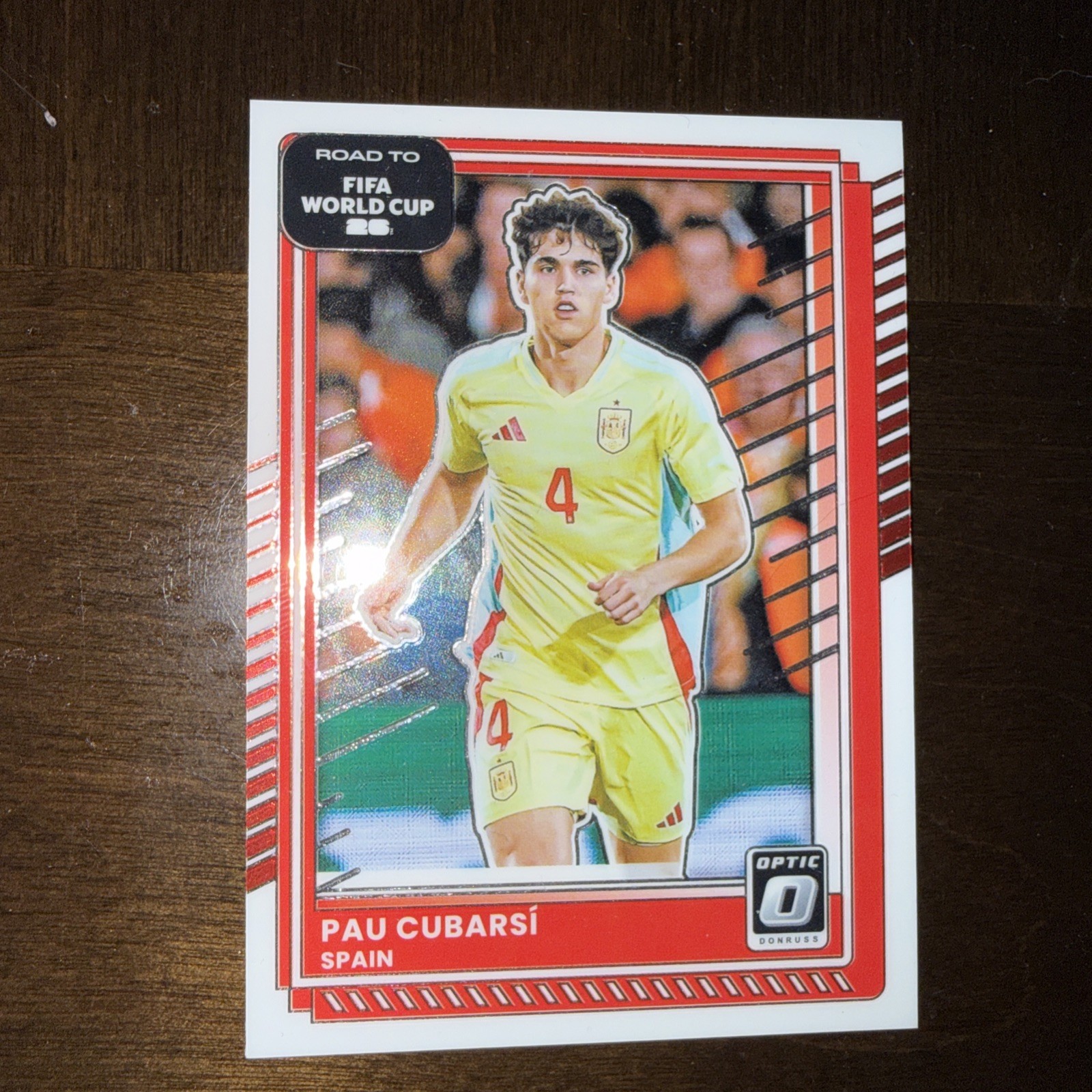 Pau Cubarsi 2025-26 Panini Donruss Road to World Cup Optic Spain #16