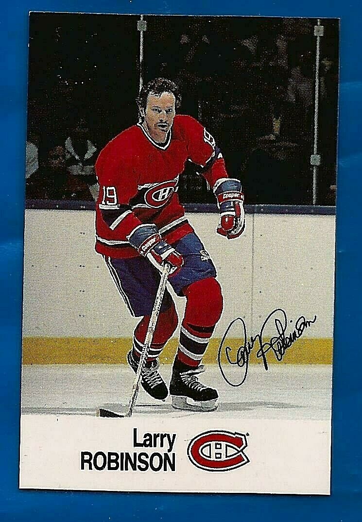 ESSO Oil Co. HOCKEY CARD LARRY ROBINSON MONTREAL CANADIENS NM MINT