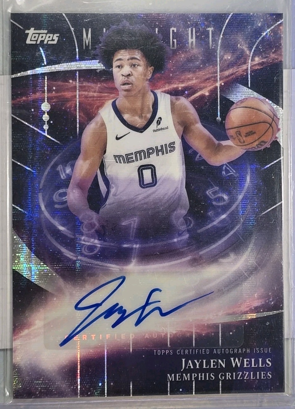 2025-26 Topps Midnight – Stroke of Midnight Autographs Jaylen Wells #SM-JWE (AU)