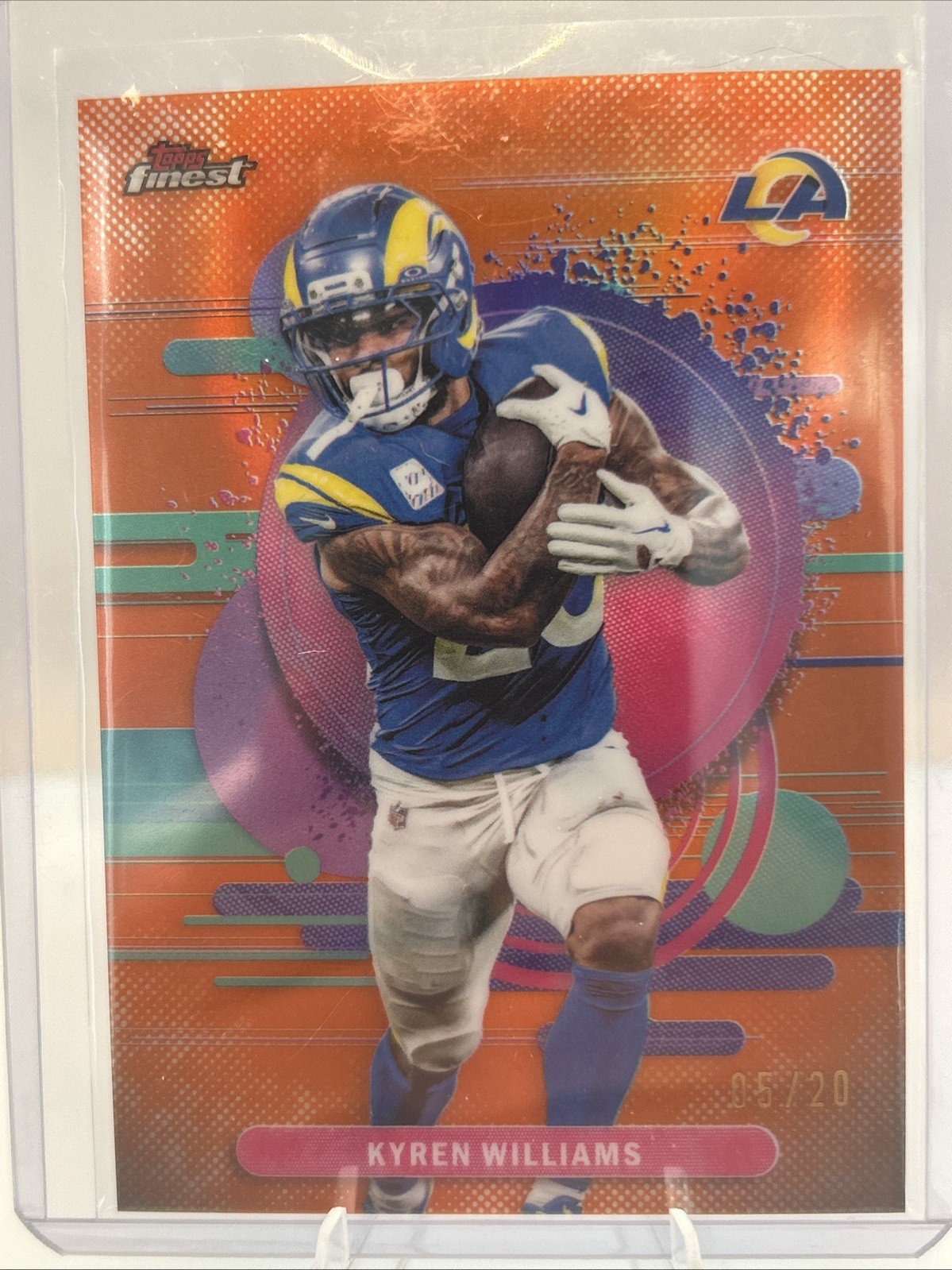 2025 Topps Finest Kyren Williams Orange Uncommon /20 LA Rams🔥🔥