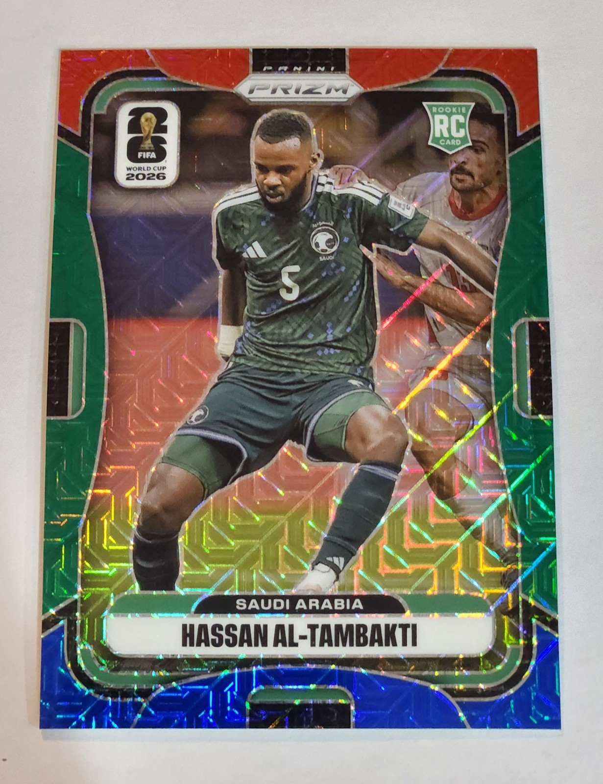 2026 Prizm FIFA World Cup HASSAN AL-TAMBAKTI RC Red Green Blue Mojo Saudi Arabia