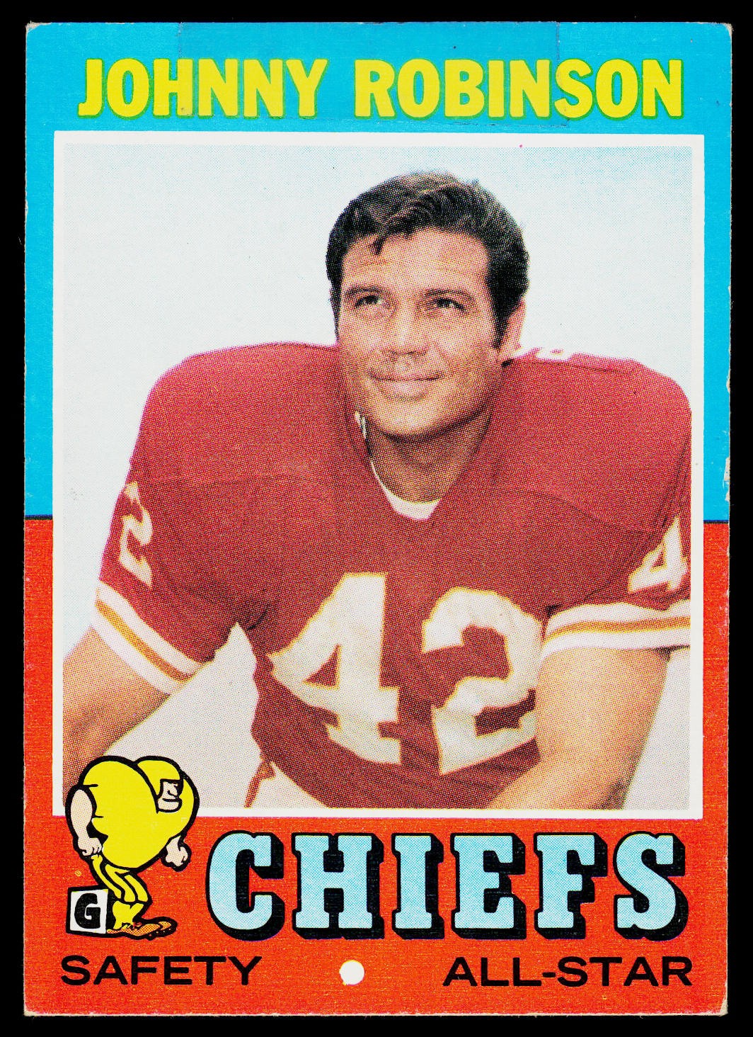 Johnny Robinson, 1971 Topps, #88, Kansas City Chiefs,