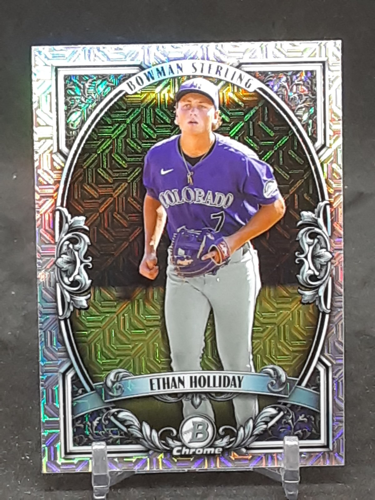 ETHAN HOLLIDAY 2026 BOWMAN STERLING CHROME MOJO REFRACTOR ROCKIES QQ