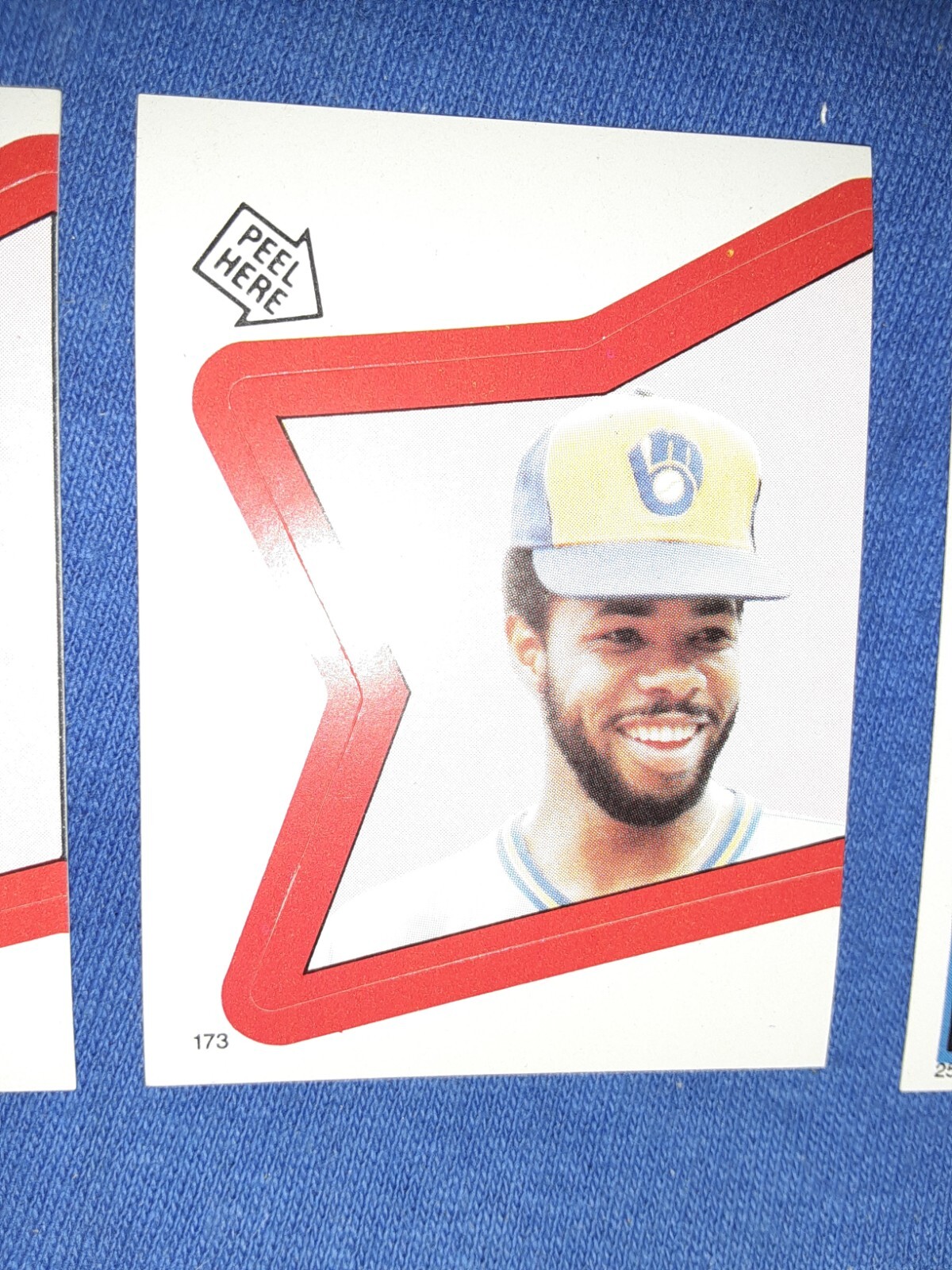 1983 TOPPS BASEBALL STICKERS mvp hof mlb legend #73 CECIL COOPER