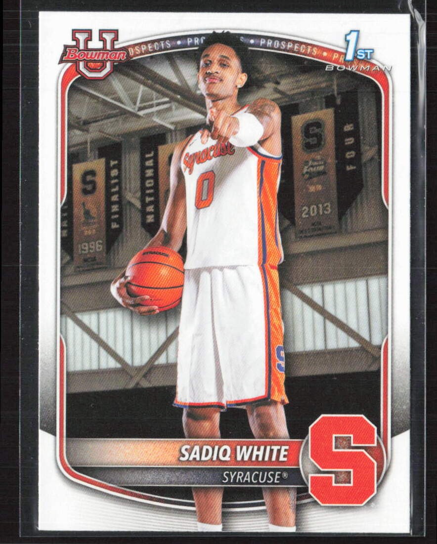 2025-26 Bowman #BPP-41 Sadiq White Jr. Prospects Syracuse Orange (WB)